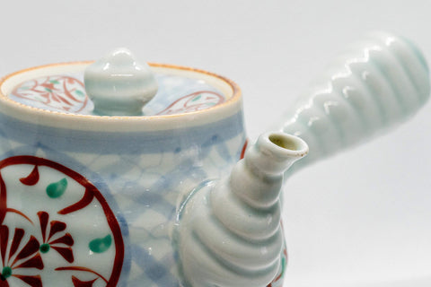 Japanese Kyusu - Sky Blue Arita-yaki - Porcelain Teapot - 375ml