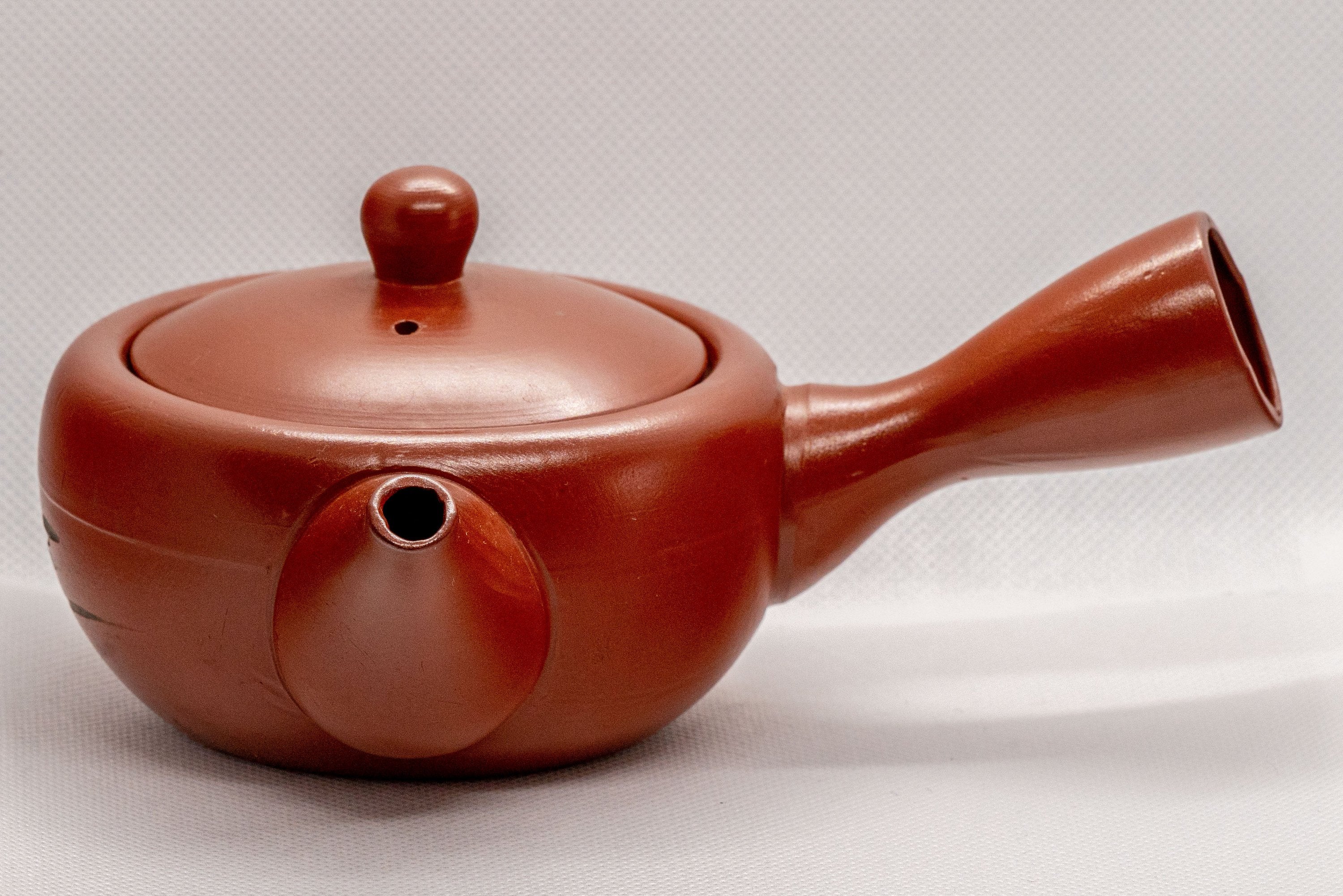 Japanese Kyusu - Tokoname-yaki Ceramic Teapot with Mesh Strainer - 225ml