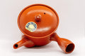 Japanese Kyusu - Red Shudei Tokoname-yaki Nozomi Teapot - 225ml - top-down view showing the lid