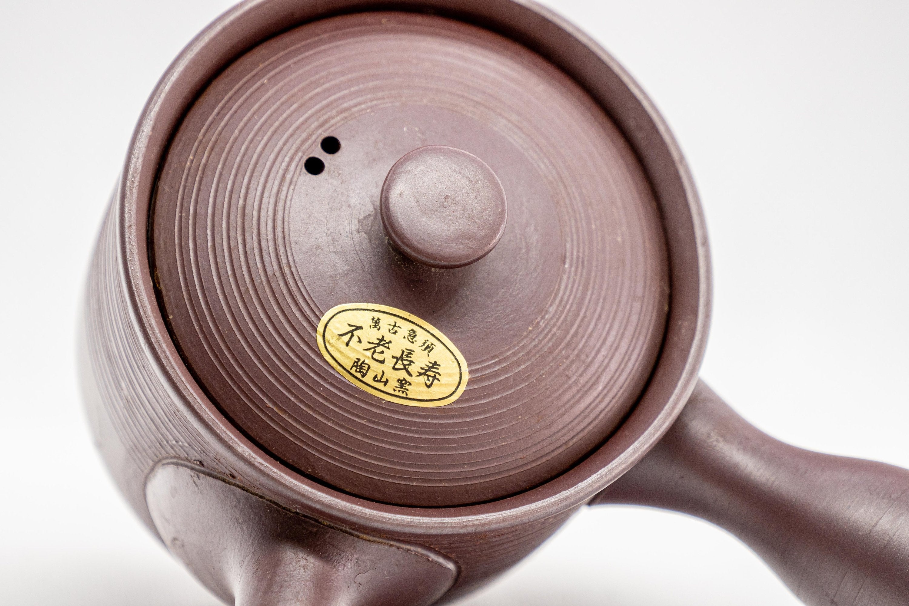 Japanese Kyusu - Tall Banko-yaki Ceramic Teapot - 170ml