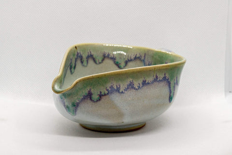 Japanese Yuzamashi - Green/Purple Glazed Water Cooler -  220ml - Tezumi