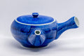 Japanese Kyusu - Arita-yaki Brushed Sapphire Blue - Porcelain Teapot - Tezumi