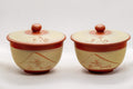 Japanese Tea Set -  White Sgraffito Tokoname-yaki Ceramic Kyusu and 5 Lidded Teacups - Tezumi