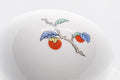 Tezumi — Japanese Kyusu - Persimmon Porcelain Arita-yaki Debeso Teapot - 315ml — interior view showing the filter