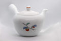 Tezumi — Japanese Kyusu - Persimmon Porcelain Arita-yaki Debeso Teapot - 315ml — three-quarter view