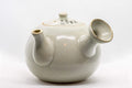 Tezumi — Japanese Kyusu - Maru-gata Teapot with Calligraphy, Gilding, and Painted Figures - 450ml — side view with the lid and side handle