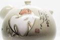 Tezumi — Japanese Kyusu - Maru-gata Teapot with Calligraphy, Gilding, and Painted Figures - 450ml — side profile showing the spout and handle