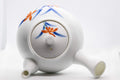 Tezumi — Japanese Kyusu - Large Floral Arita-yaki Ceramic Porcelain Debeso Teapot - 550ml — side view with the lid and side handle