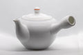 Tezumi — Japanese Kyusu - Persimmon Porcelain Arita-yaki Debeso Teapot - 315ml — side view with the lid and side handle