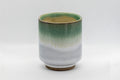 Tezumi — Japanese Teacup - Agano-yaki - Green Tsutsu-gata Yunomi - 180ml — front view