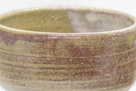 Japanese Matcha Bowl - Olive Green Hantsutsu-gata Chawan - 450ml - Tezumi
