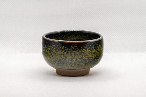 Tezumi — Japanese Teacups - Set of 5 Tenmoku Glazed Guinomi - 50ml — three-quarter view