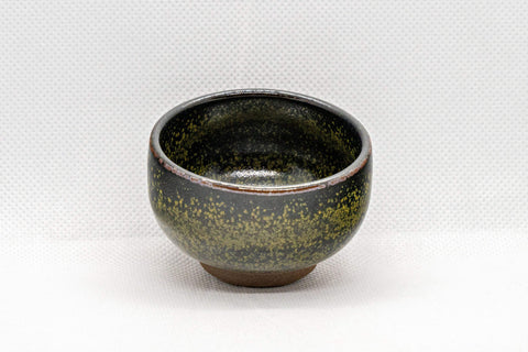 Tezumi — Japanese Teacups - Set of 5 Tenmoku Glazed Guinomi - 50ml — top-down view of the interior