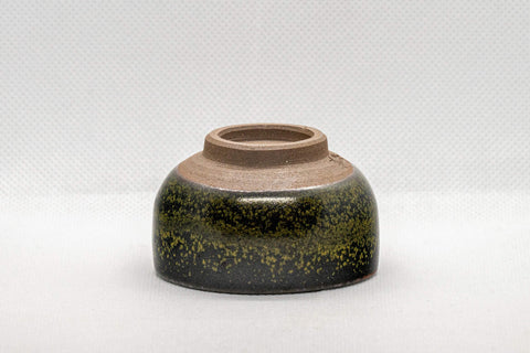 Tezumi — Japanese Teacups - Set of 5 Tenmoku Glazed Guinomi - 50ml — inverted showing the foot ring