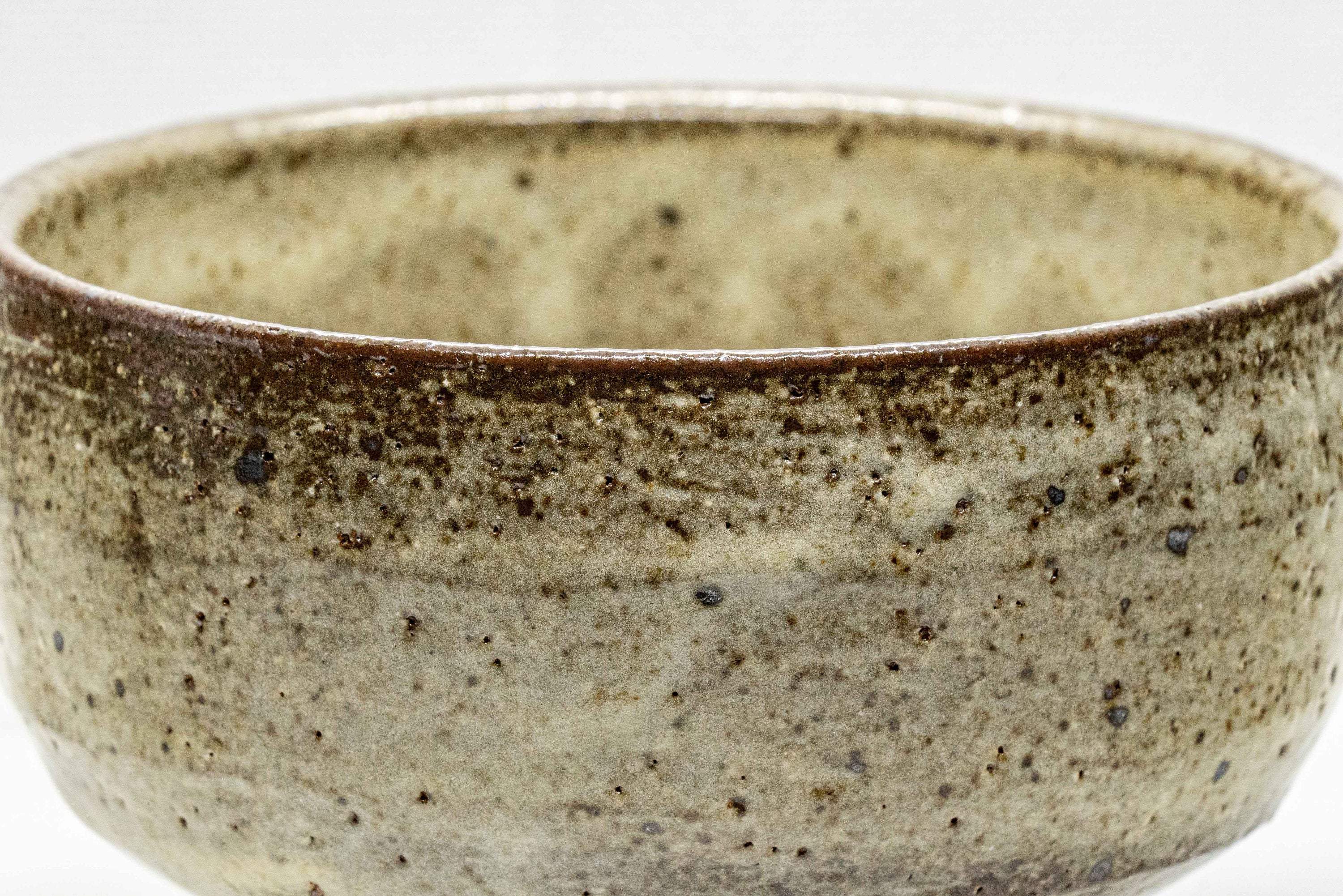 Japanese Matcha Bowl - Mino-yaki hantsutsu-gata chawan - 400ml - Thumbnail 4