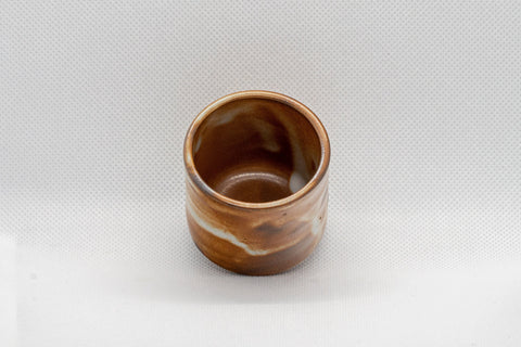Japanese Teacup - Shine Glazed Tsutsu-gata Guinomi - 55ml