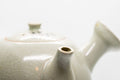 Tezumi — Japanese Kyusu - Maru-gata Teapot with Calligraphy, Gilding, and Painted Figures - 450ml — top-down view of the lid