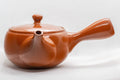 Japanese Kyusu - Floral Red Shudei Tokoname-yaki Ceramic Teapot - 300ml - Tezumi