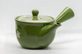 Japanese Kyusu - Floral Green Tokoname-yaki Teapot - 250ml - Tezumi