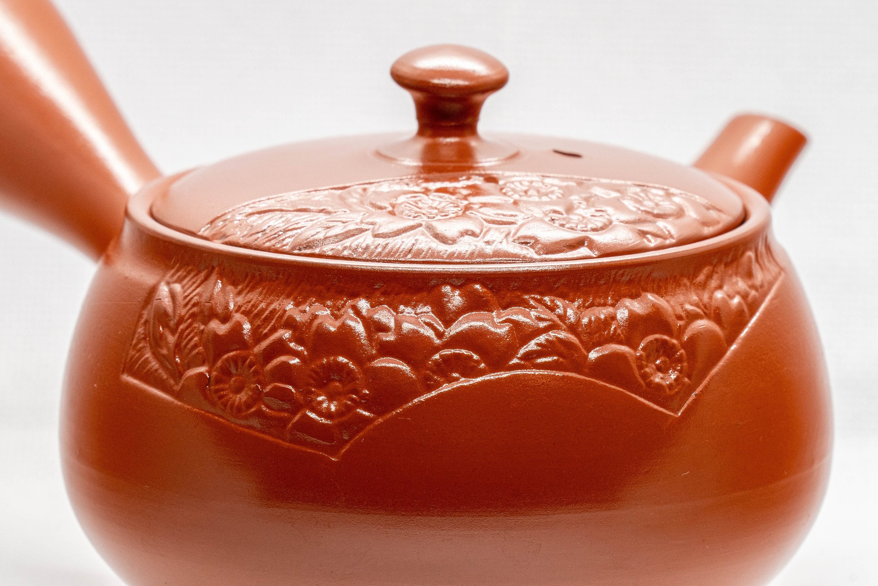 Japanese Kyusu - Floral Tokoname-yaki Teapot - 275ml