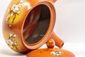 Tezumi — Japanese Kyusu - Tokoname-yaki Obi-ami Teapot - 375ml — top-down view of the lid
