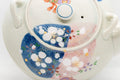 Japanese Dobin - Arita-yaki Teapot with Spring Flower Motifs - 630ml - Tezumi