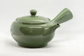 Japanese Kyusu - Green Tokoname Maple Leaf Momiji Obi-ami Teapot - 350ml - Tezumi