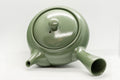 Japanese Kyusu - Green Tokoname Maple Leaf Momiji Obi-ami Teapot - 350ml - Tezumi