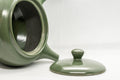 Japanese Kyusu - Green Tokoname Maple Leaf Momiji Obi-ami Teapot - 350ml - Tezumi