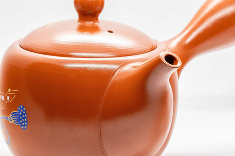 Japanese Kyusu - Lantern Motif Tokoname-yaki Teapot - 335ml - Tezumi