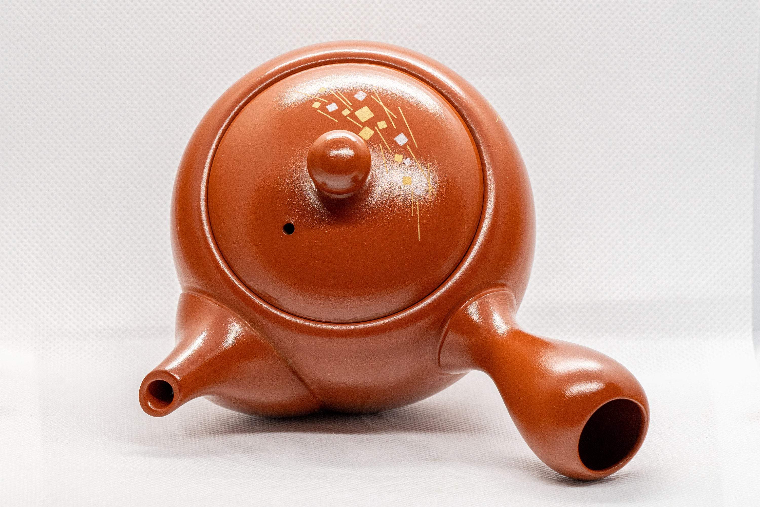 Japanese Kyusu - Lantern Motif Tokoname-yaki Teapot - 335ml - Tezumi