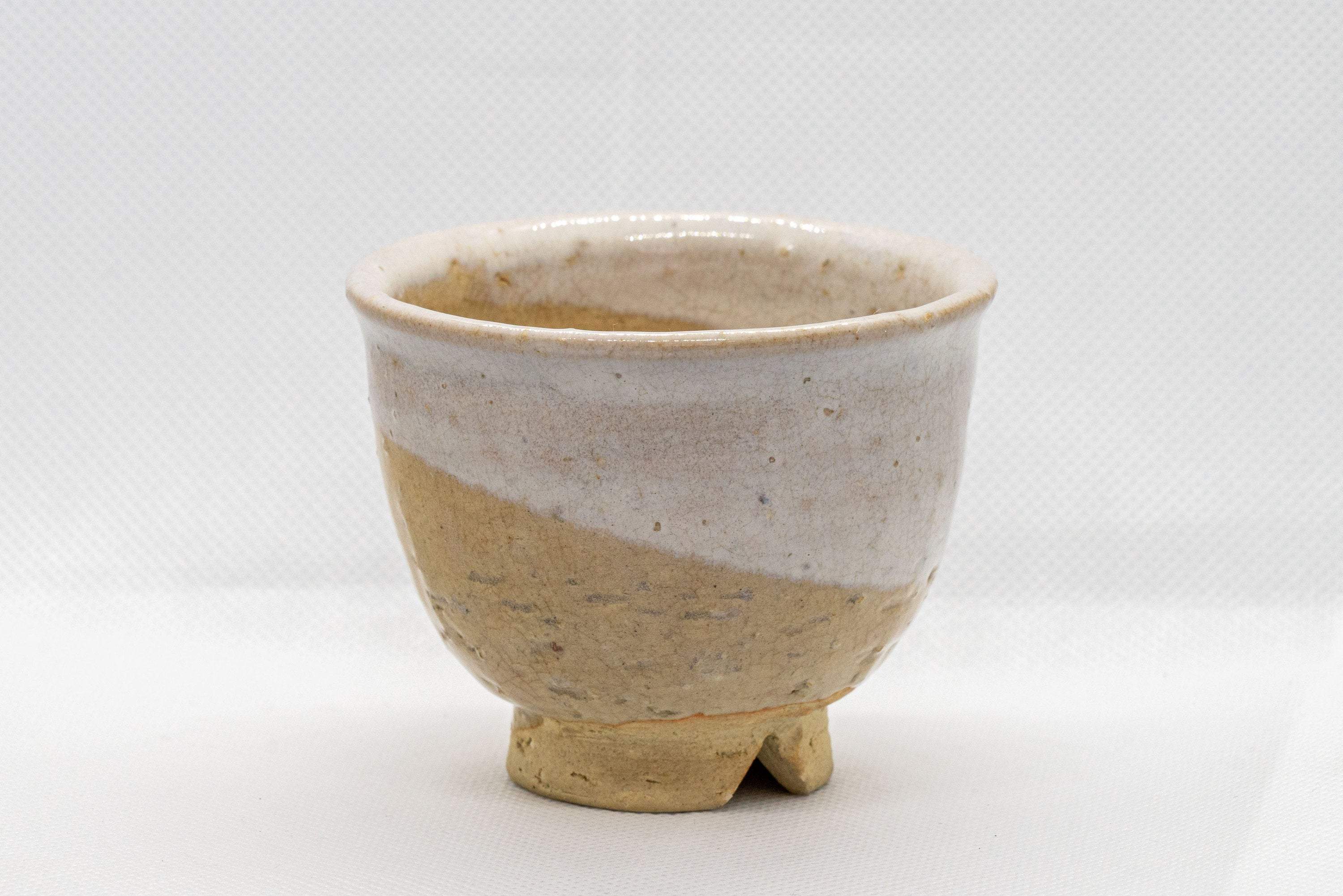 Japanese Teacup - White Glazed Hagi-yaki Yunomi - 125ml