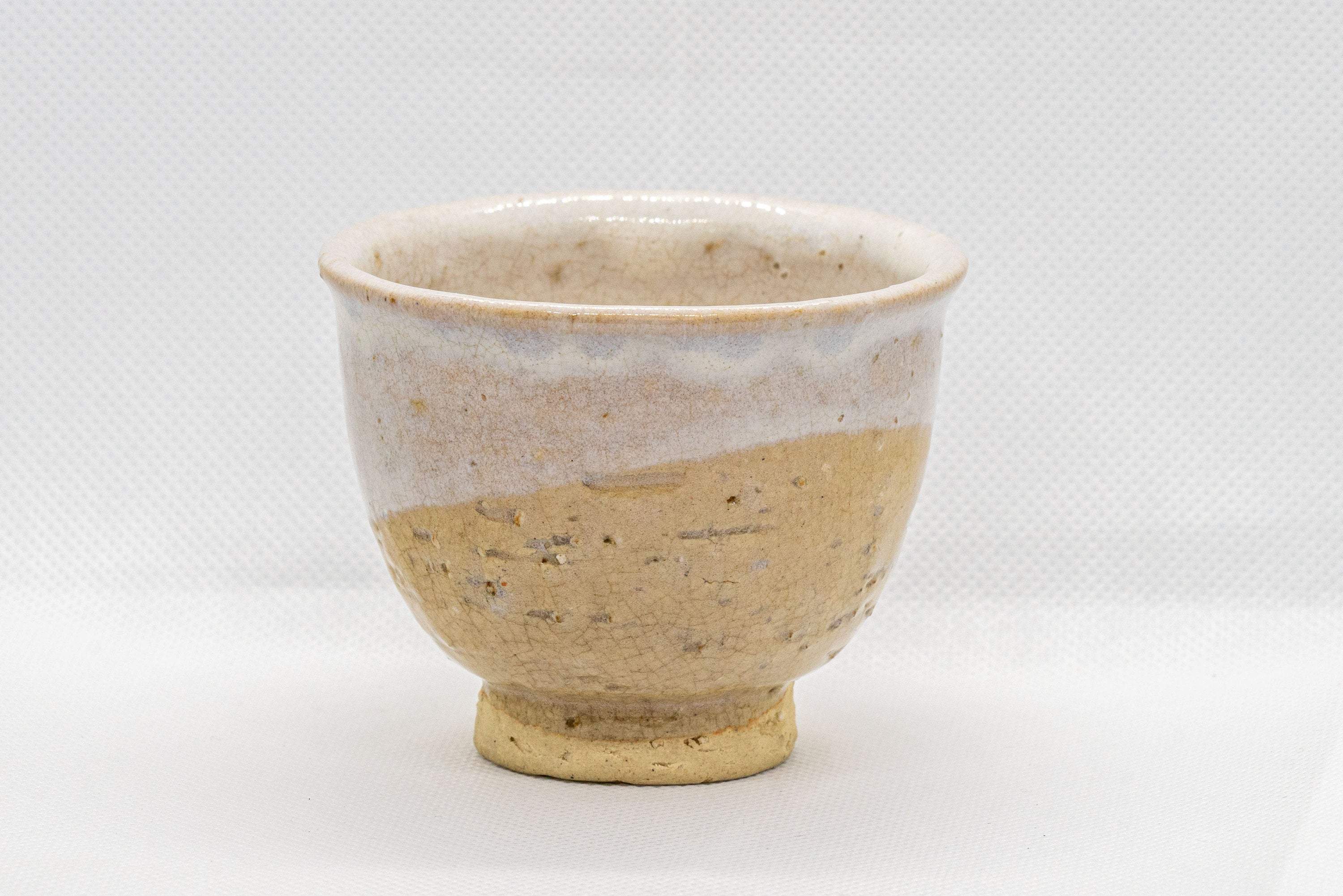 Japanese Teacup - White Glazed Hagi-yaki Yunomi - 125ml