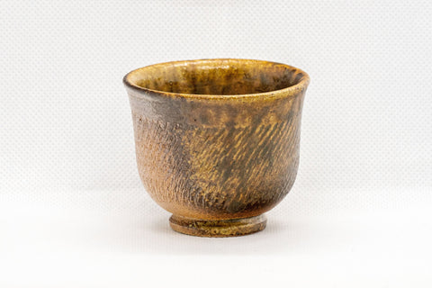 Japanese Teacups - Set of 4 Tochiri Brown Senchawan - 75ml