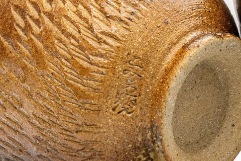 Japanese Teacups - Set of 4 Tochiri Brown Senchawan - 75ml