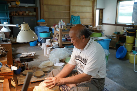 Japanese Teacup - 木村 好博 Kimura Yoshihiro - Yuteki Tenmoku Echizen-yaki Guinomi - 75ml