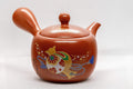Japanese Kyusu - Lantern Motif Tokoname-yaki Teapot - 335ml - Tezumi