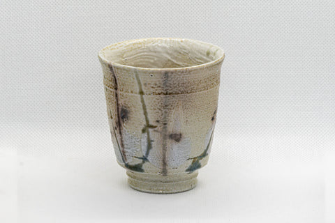 Japanese Teacup - Beige Tsutsu-gata Yunomi - 150ml