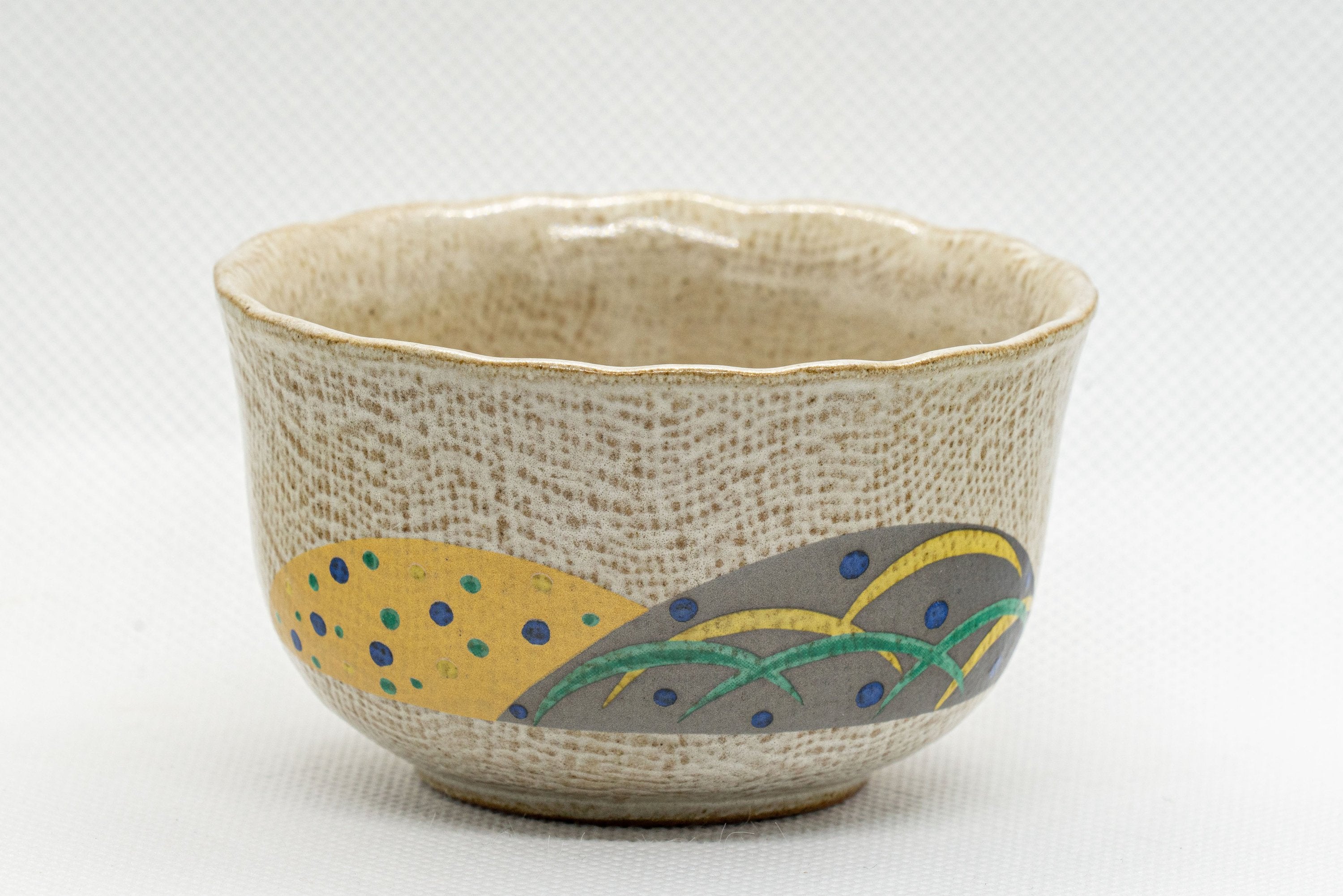 Japanese Teacups - Pair of Glazed Yunomi - 120ml