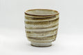 Japanese Teacup - Spiral Tsutsu-gata Yunomi - 170ml - three-quarter view of the cup