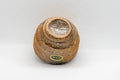 Japanese Teacup - Stoneware Shigaraki-yaki Guinomi - 50ml - tilted view showing the foot ring