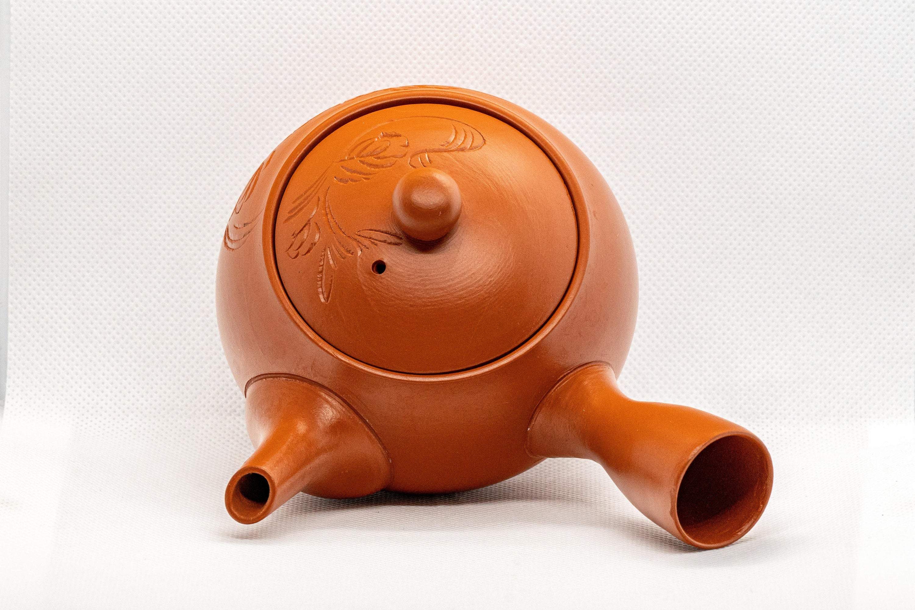 Japanese Kyusu - Maru-gata Tokoname-yaki Debeso Teapot - 260ml - Tezumi