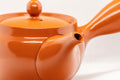 Japanese Kyusu - 富仙窯 Fusen Kiln Tokoname-yaki Teapot - 315ml - view into the open pot with the lid removed showing the steel mesh filter