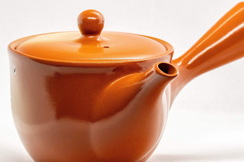 Japanese Kyusu - White Camellia Tokoname teapot - 260ml