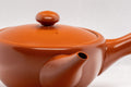 Japanese Kyusu - Tokoname-yaki Debeso Teapot - 260ml - side view with the lid in place