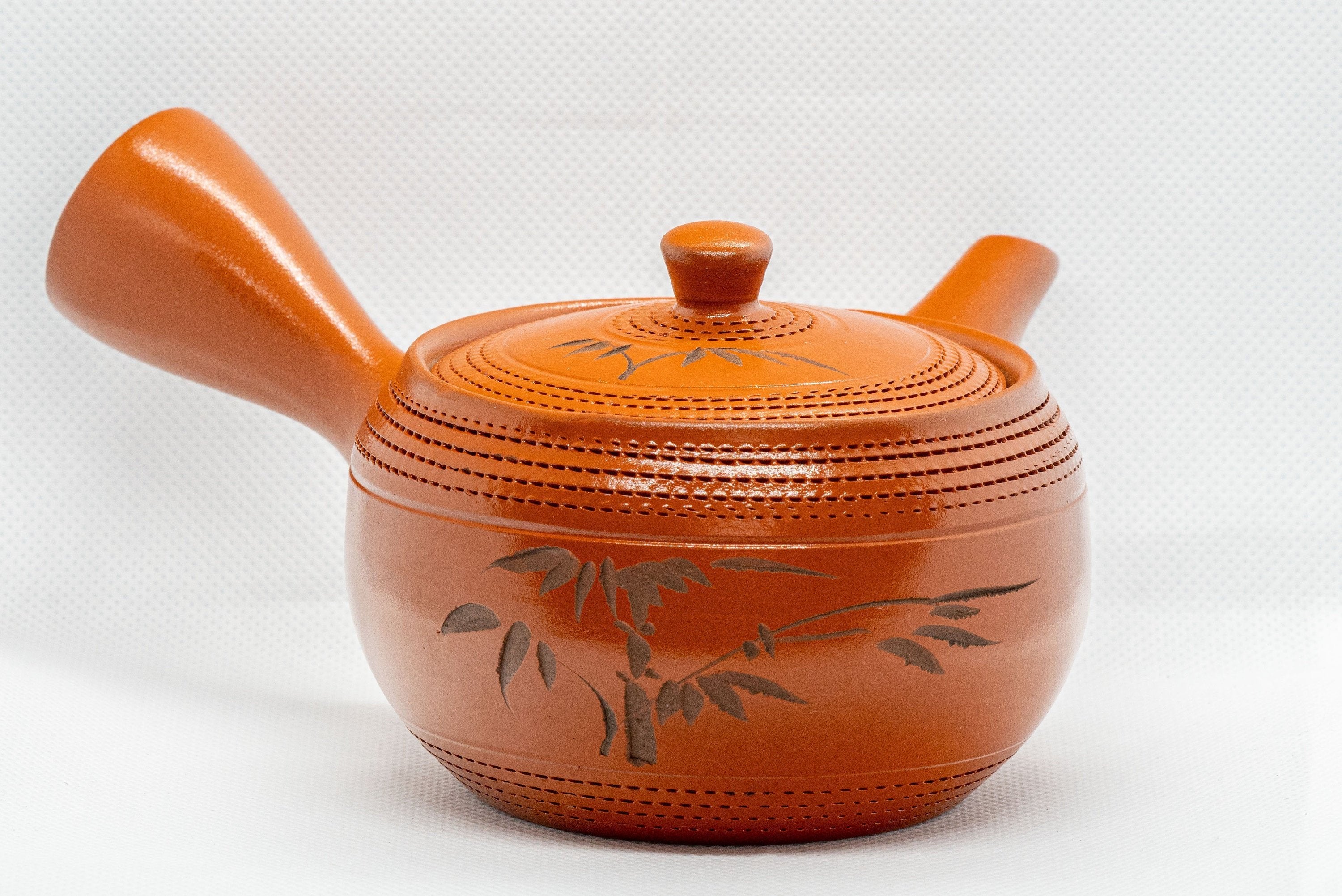 Japanese Kyusu - Bamboo Tokoname-yaki Obi-ami Teapot - 310ml - Tezumi