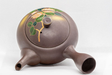 Japanese Kyusu - 山勇 Floral Banko-yaki Teapot - 330ml