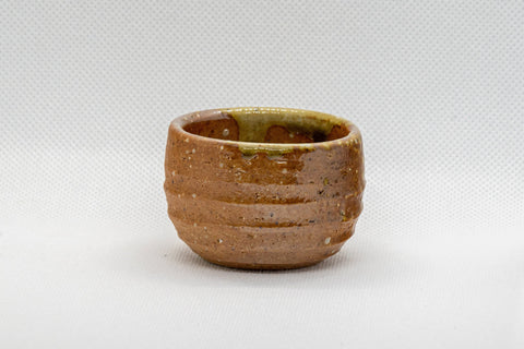 Japanese Teacup - Stoneware Shigaraki-yaki Guinomi - 40ml - side view