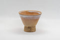 Japanese Teacup - Asagao-gata Hagi-yaki Gyokurowan - 25ml - angled front view of the teacup