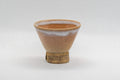 Japanese Teacup - Asagao-gata Hagi-yaki Gyokurowan - 25ml - three-quarter view showing the cup's interior
